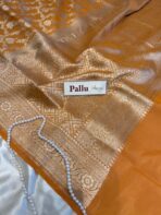 Tulsi (Banaras silk) - Sunrise Orange - Image 4
