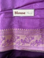 Aishwaryam (Banaras silk) - Royal Violet - Image 7
