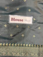 Anagha (Soft silk) - Pearl & Bottlegreen - Image 5