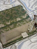 Tulsi (Banaras silk) - Methi green