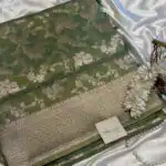 Tulsi (Banaras silk) - Methi green