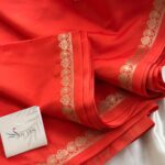 Chinmayi (Mysore crepe silk) - Orange