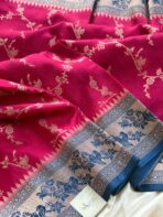 Aishwaryam (Banaras silk) - Magenta Pink - Image 2