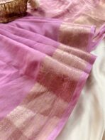 Charulata (Viscose Georgette) -  Mauve - Image 3