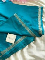 Chinmayi (Mysore crepe silk) - Sea green - Image 5