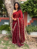 Glam gala (The Space silk edit) - Royal Maroon