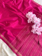 Chinmayi (Mysore crepe silk) - Hot pink - Image 5