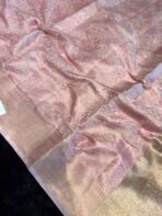 Haritha (Banaras Soft silk) - Blush pink - Image 3