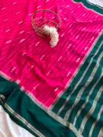 Tarangini (Mysore silk) - Rani Pink - Image 2