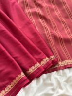 Chinmayi (Mysore crepe silk) - Glossy Maroon