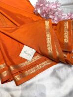 Chinmayi (Mysore crepe silk) - Tangerine