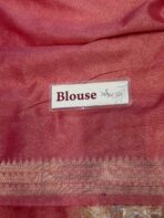 Brindhavan (Banaras silk) - Hottest Peach - Image 5
