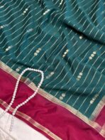 Tarangini (Mysore silk) - Deep Teal - Image 2