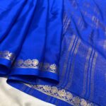 Chinmayi (Mysore crepe silk) - Royal blue