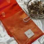 Athira (Semi silk) - Orange