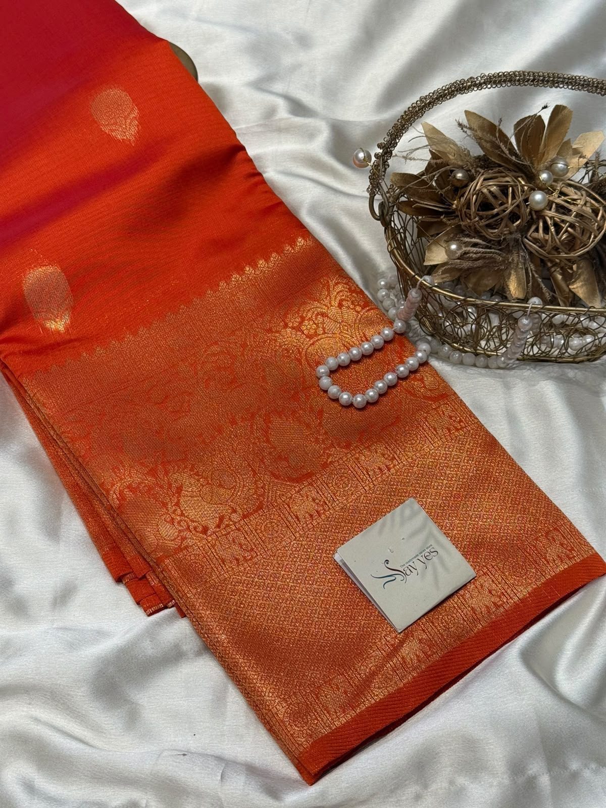 ca5ce331-e532-4a9e-a6c4-257f5619f406 Athira (Semi silk) - Orange - Image 1