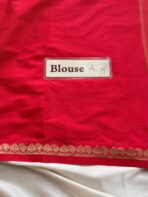 Chinmayi (Mysore crepe silk) - Hot red - Image 6
