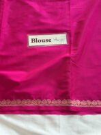 Chinmayi (Mysore crepe silk) - Hot pink - Image 8