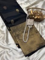 Athira (Semi silk) - Black