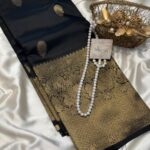 Athira (Semi silk) - Black