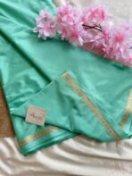 Chinmayi (Mysore crepe silk) - Mint green - Image 2