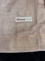 Haritha (Banaras Soft silk) - Champagne blush - Image 6