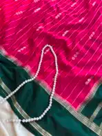 Tarangini (Mysore silk) - Rani Pink - Image 3