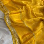 Dilruba (Viscose georgette) - Mustard