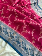 Aishwaryam (Banaras silk) - Magenta Pink - Image 5