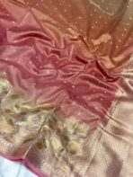 Brindhavan (Banaras silk) - Peach - Image 2