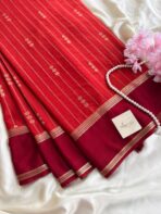 Tarangini (Mysore silk) - Rust Orange - Image 2