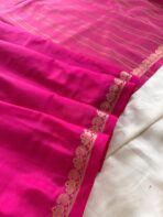 Chinmayi (Mysore crepe silk) - Hot pink - Image 2