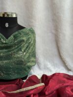 Glam gala (The Space silk edit) -  Maroon - Image 4