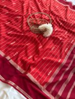 Tarangini (Mysore silk) - Rust Orange - Image 3