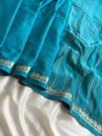 Chinmayi (Mysore crepe silk) - Sea green - Image 3