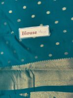 Athira (Semi silk) - Peacock green - Image 5