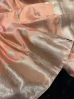 The Paisleys (Banarasi silk) - Tangerine - Image 2