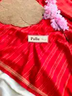Chinmayi (Mysore crepe silk) - Ferrari Red - Image 4