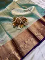 Thozhi (Kanchi Semi silk) - Mint green - Image 3