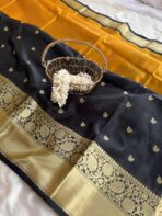 Mani (Banarasi Wam silk) - Mustard - Image 2