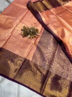 Thozhi (Kanchi Semi silk) - Bright Peach - Image 2