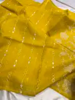 Amara (Embroidered Kota) - Warm Mustard - Image 3