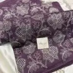 Amara (Embroidered Kota) - Amethyst