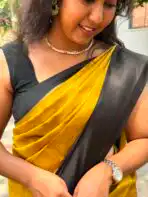 Rasika (Semi silk) - Mango yellow - Image 7
