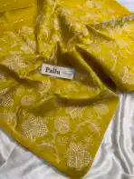 Amara (Embroidered Kota) - Warm Mustard - Image 4
