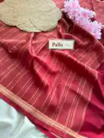 Chinmayi (Mysore crepe silk) - Ruby Maroon - Image 5