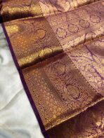 Thozhi (Kanchi Semi silk) - Bright Peach - Image 4