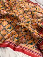 Parampara (Semi Tussar) - Yellow - Image 3