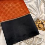 Rasika (Semi silk) - Rust  Orange
