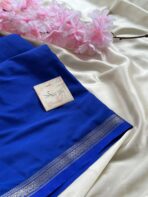 Chinmayi (Mysore crepe silk) - Regal Navy - Image 5